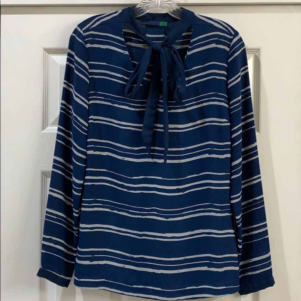 Ava Tie Front Blouse